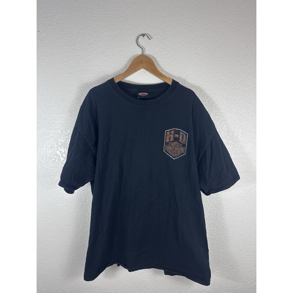 Harley Davidson Folsom California 2016 Dealer T Shirt Black Motorcycle Tee